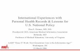 International Experiences with Personal Health Records ... · • Face validity check of preliminary findings with 3 reviews & comments from AARP experts • Conclusions & Recommendations
