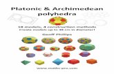 Platonic & Archimedean polyhedra - Maths-Pro templates and ... Polyhedra books/Polyhedra book 2012 GP… · Platonic & Archimedean . polyhedra . 18 models, 4 construction methods