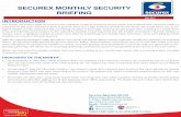 SECUREX MONTHLY SECURITY BRIEFING · SECUREX MONTHLY SECURITY BRIEFING May 2017. ANALYSIS OF INCIDENTS IN RELATION TO THE DAYS OF THE WEEK ANALYSIS OF INCIDENTS IN RELATION TO THE