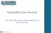 Hospitality Case Reviewhospitalitylawyer.com/.../2019/03/Hospitality-Case-Review-PPT-PDF.p… · APMC Hotel Management, LLC v. Fidelity and Deposit Company of Maryland # 55 . Insurance