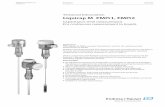 Liquicap M FMI51, FMI52€¦ · Measuring principle The principle of capacitance level measurement is based on the change in capacitance of the capacitor due to the change in the