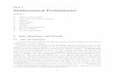 Part I Mathematical Preliminaries - University of Texas at ...faculty.business.utsa.edu/salva/ec720f11/MathPrelims.pdf · Part I Mathematical Preliminaries Notation ˆ - subset (or