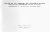 EVALUATING THE ACCURACY OF BIOCHEMICAL OXYGEN DEMAND … · evaluating the accuracy of biochemical oxygen demand and suspended solids analyses performed by wisconsin laboratories