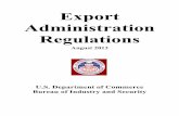 Export Administration Regulations - walkerchb.com · Export Administration Regulations Bureau of Industry and Security January 30, 2013 744.16 Procedures for requesting removal or