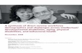 A synthesis of direct support service workforce ...€¦ · challenges and practices across four service sectors: intellectual and developmental disabilities, aging, physical disabilities