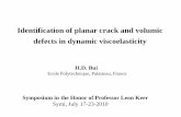 Identification of planar crack and volumic defects in ...maeresearch.ucsd.edu/markenscoff/symi_2010/SymiPresentation_H… · Identification of planar crack and volumic defects in