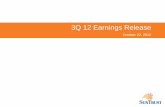 3Q 12 Earnings Releases2.q4cdn.com/.../doc_news/presentation/3Q12_ER_Presentation_Fina… · Early Termination of Agreements Involving Coca-Cola Stock / Charitable Contribution of