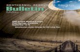 GEOTHERMAL RESOURCES COUNCIL Bulletin€¦ · buildings. For geothermal power alone, the report forecasts a near 26-fold increase from today’s U.S.A. capacity to 60 GW by 2050 given