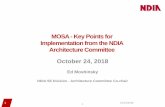 MOSA -Key Points for Implementation from the NDIA ...€¦ · Education & Training Committee Dr. John Snoderly Defense Acquisition University Dr. Don Gelosh Worcester Polytechnic