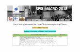 List of abstracts accepted for Poster/Oral presentation in ...spsi-macro2018/common/docs/SPSI_FPC_Abs… · 3 FPC-07 Water-Borne Self-Assembled Bio-inspired Functional Nanocomposites