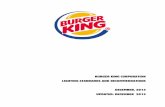 BURGER KING CORPORATION LIGHTING STANDARDS AND ... · Burger King Lighting Standards and Recommendations Updated: December 2015 20/20 NEW CONSTRUCTION Restaurants. Lighting Standards.