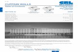 CURTAIN WALLS ALUMINUM - CRL-ARCH · CURTAIN WALLS J J6 Technical Data ALUMINUM SERIES WIDTH DEPTH GLAZING INFILL APPLICATIONS 4250T 4250 2-1/2" (63.5) 6" (152.4) 1" (25) and/or 1/4"