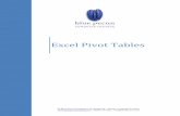 Excel Pivot Tables - Blue Pecan Computer Training Ltd€¦ · 1 To use the Pivot Chart Wizard that was available in Excel 2003, use ALT D P to access it. This is particularly relevant