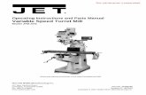 Operating Instructions and Parts Manual Variable Speed ...content.jettools.com/assets/manuals/690008_man_EN.pdf · This manual is provided by Walter Meier (Manufacturing) Inc., covering
