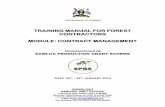 TRAINING MANUAL FOR FOREST CONTRACTORS MODULE: CONTRACT …spgs.mwe.go.ug/sites/files/Training Manual for Forests Contractors_… · 2.4. A Voidable Contract: This is an agreement