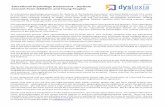 Educational Psychology Assessment - Dyslexia Consent Form ... · Dyslexia Assessment Family Information Form To be completed by Parent(s)/Guardian(s) Please return to Dyslexia Association