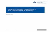 Airport Usage Regulations for Leipzig/Halle Airport · AUR, Revision 06 of 01 November 2018 Page 2 of 50 Airport Operator Flughafen Leipzig/Halle GmbH (FLHG) International Abbreviations