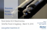 René Gerber AG Maschinenbau Visit us March 15, 2018 on our ...€¦ · affecting the workpiece thickness. This means that the surface is polished simultaneously during edge preparation.
