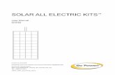 SOLAR ALL ELECTRIC KITS€¦ · Congratulations on purchasing your Go Power! Solar All Electric Kit. You have chosen a clean, quiet and sustainable power source. Go Power! Solar Kits