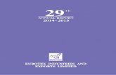 A R 2015 - Eurotex Group 2014-15.pdf · funtional area and experience in the field of Cotton & years Yarn trading and manufacturing activities of cotton spinning List of other PBM