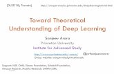 Toward Theoretical Understanding of Deep Learning€¦ · Toward Theoretical Understanding of Deep Learning Sanjeev Arora Princeton University Institute for Advanced Study Support: