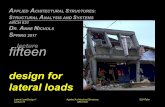 design for lateral loads - Faculty Webspacesfaculty.arch.tamu.edu/media/cms_page_media/4350/lect15_yQXgG2… · Lateral Load Design 1 S2017abn Lecture 15 Applied Architectural Structures