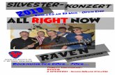 silvester- konzert€¦ · silvester-ALL RIGHT NOW R A V E N 2 0 1 9 SR  R osen gasse Tickets Vorverkauf: RAVEN & SPEZEREI  Simon Höller StraSSe