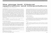 The slump test: Clinical applications and interpretations€¦ · the slump test and other physical exam procedures allow substantial clinical data to be gathered in a short period