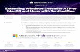 Extending Windows Defender ATP to MacOS and Linux with ...€¦ · Extending Windows Defender ATP to MacOS and Linux with SentinelOne + 1 855 868 3733 sales@sentinelone.com How Does