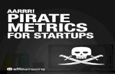 AARRR! PIRATE METRICSeffinamazing.com/wp-content/uploads/2016/05/PirateMetrics_Final.pdf · Pirate Metrics, or “AARRR” helps startups think through the five most important metrics