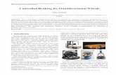 Controlled Braking for Omnidirectional · PDF file 50 Viktor Kálmán: Controlled Braking for Omnidirectional Wheels Forces and velocities of an omnidirectional platform during braking
