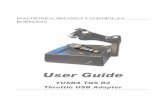 ELECTRONICA, MECANICA Y CONTROL, S.A. RealSimulator · ELECTRONICA, MECANICA Y CONTROL, S.A. RealSimulator User Guide TUSBA TQS R2 Throttle USB Adapter
