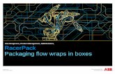 Klas Bengtsson, Product Management, ABB Robotics ... · Klas Bengtsson, Product Management, ABB Robotics, RacerPack Packaging flow wraps in boxes. RacerPack Putting flow wraps in