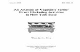 An Analysis of Vegetable Farms’ Direct Marketing …publications.dyson.cornell.edu/research/researchpdf/rb/...W.L. Uva i Farm retail marketing or farmer-to-consumer direct marketing
