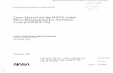 Users Manual for the NASA Lewis Three-Dimensional Ice Accretion · 2013-08-30 · USERS MANUAL FOR THE NASA LEWIS THREE-DIMENSIONAL ICE ACCRETION CODE (LEWICE3D) Colin S. BidweU Mark