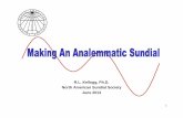 R.L. Kellogg, Ph.D. North American Sundial Society June 2013sundials.org/.../Making_an_Analemmatic_Sundial.pdf · 2019-01-18 · Analemmatic Sundials – The Human Sundial • The