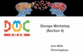 Devops Workshop (Section 4)€¦ · Devops Workshop (Section 4) John Willis @botchagalupe. Section 4 - The Second Way - Feedback. Accelerate Feedback. ... Embedded engineers 3 Fast