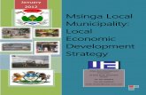 Msinga Local Municipality: Local Economic Development Strategy strate… · This Msinga Local Municipality Local Economic Development Strategy has been funded by the Department of