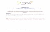 ESTA Standard · 2020-02-27 · This standard on quality assurance for seed treatment and treated seed of Euroseeds, the European Seed Association, is named ESTA (see also Annex 2).