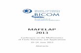 MAFELAP 2013 - Brunel University Londonpeople.brunel.ac.uk/.../draft_for_maf2013/ab2013_order_by_ms_upd… · MAFELAP 2013 The organisers of MAFELAP 2013 are pleased to acknowledge