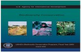 Biodiversity Conservation - USAID's Biodiversity ... Biodiversity conservation links directly with other