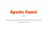 Apache Camel - SDJUGApache Camel is 100% open source JBoss Fuse (built with Camel and other Apache projects) is 100% open source Vibrant communities Mailing lists Code commits Issue