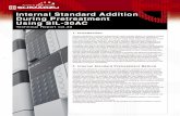 Internal Standard Addition During Pretreatment …C146-E149 Technical Report vol.40 Internal Standard Addition During Pretreatment Using SIL-30AC The absolute calibration curve method