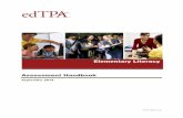 Elementary Literacy Assessment Handbook · The purpose of edTPA Elementary Literacy, a nationally available performancebased - ... The Planning task documents your . intended. teaching,