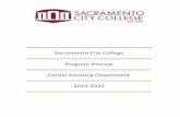 Sacramento City College · Memorandum of Understanding This manual is intended to serve as a reference for students in the Dental Assisting Program at Sacramento City College, as