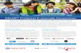 DELNET ProQuest E-Journals Consortium for 2017DELNET ProQuest E-Journals Consortium Special offer for DELNET member libraries for 2019 Accessing the latest and the best published content