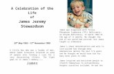 A Celebration of the Life - TPI Trust · Web viewA Celebration of the Life of James Jeremy Stewardson 29th May 1993 – 12th November 1999 A little boy who was a leader of men, whose
