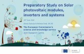 Preparatory Study on Solar photovoltaic modules, inverters ... · Results from first stakeholder questionnaire Inverters All stand-alone sizes included (90%) Microinverters: as a