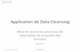 Application de Data Cleansing... 2 Un contexte unique à chaque entreprise •Chaque entreprise a ses spécificités au niveau de ses données. •L’application Data Cleansing met