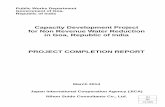 Capacity Development Project for Non Revenue …Capacity Development Project for Non Revenue Water Reduction in Goa, Republic of India PROJECT COMPLETION REPORT March 2014 Japan International